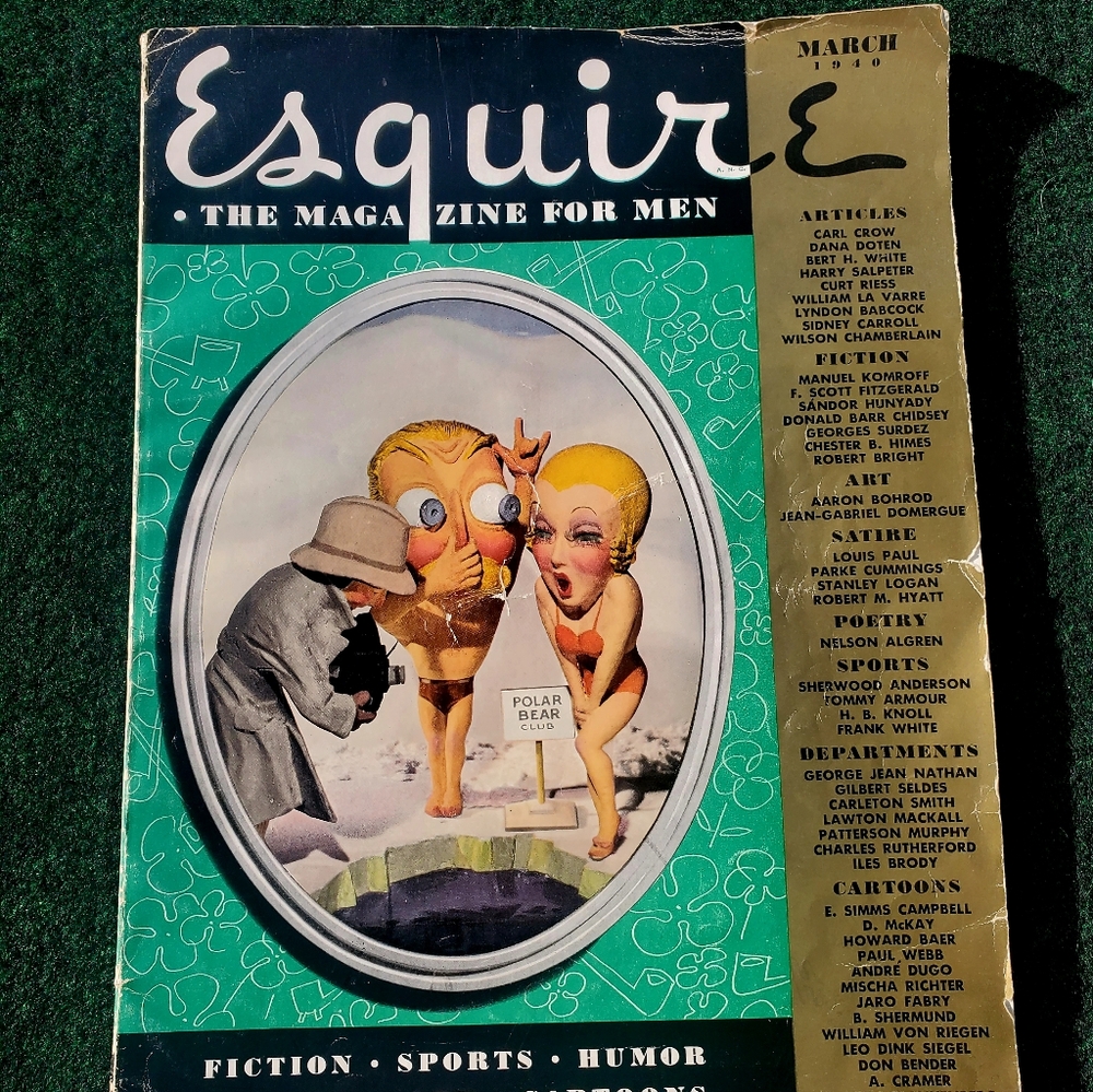 Esquire Magazine March 1940 Lilian Harvey F. Scott Fitzgerald Margot Stevenson